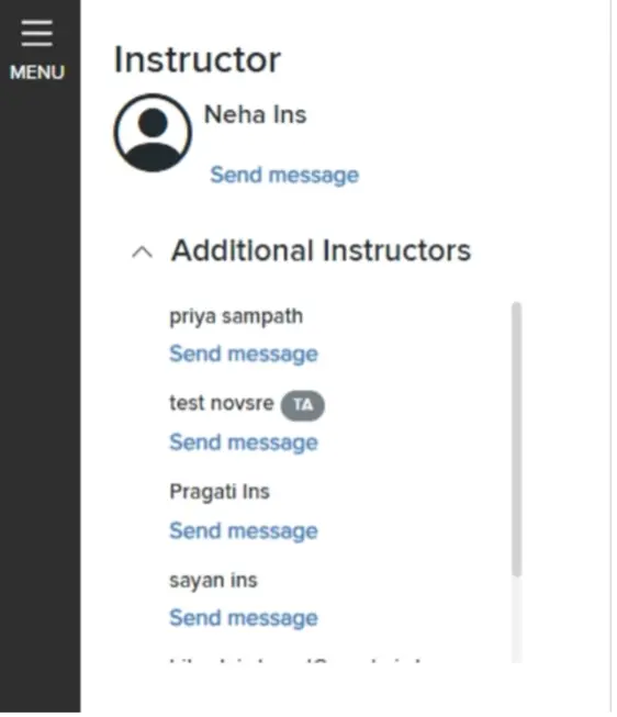 connect student experience screenshot