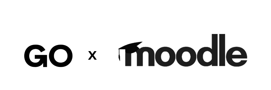 Moodle logo.