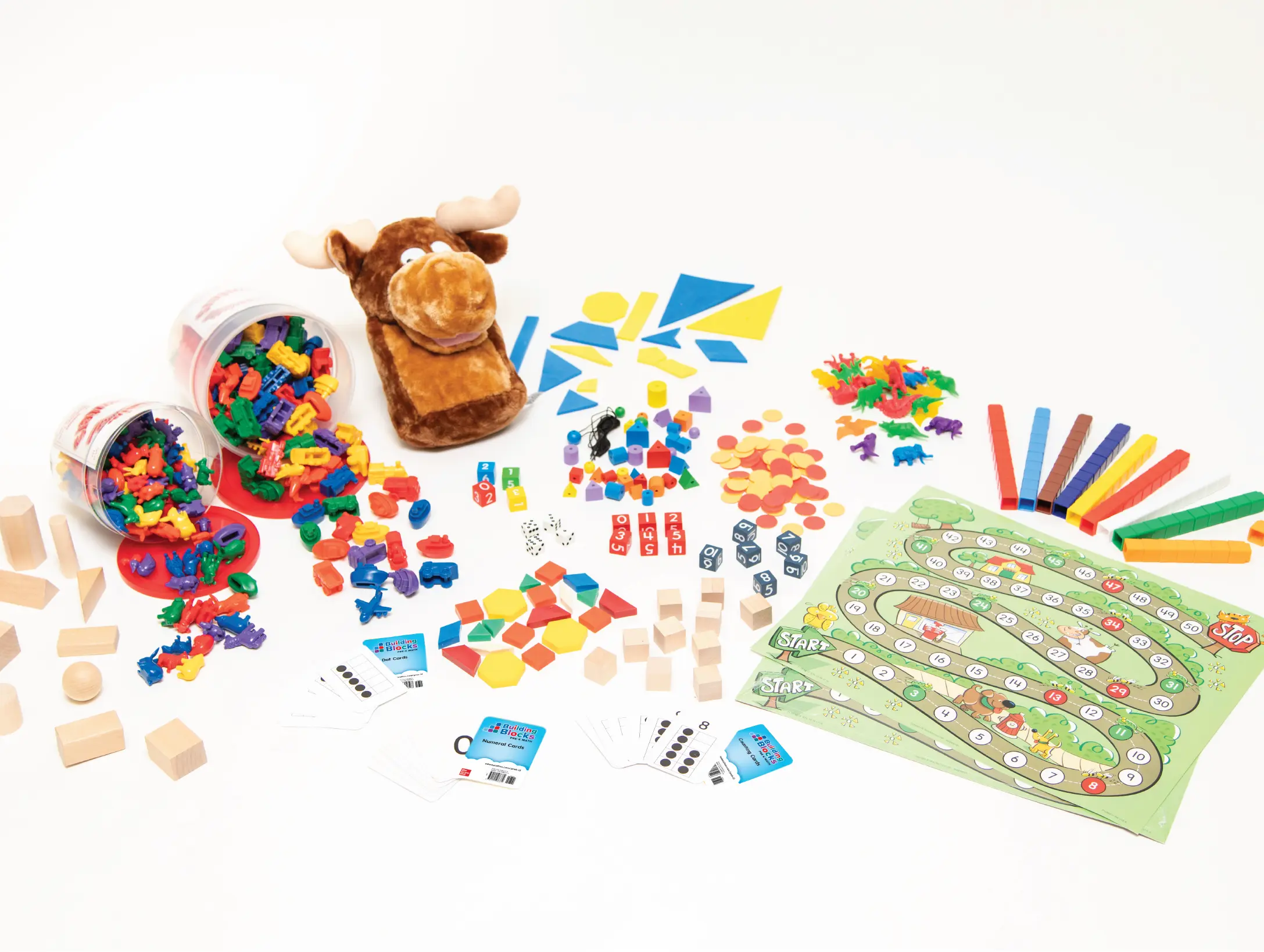 The full array of program manipulatives.