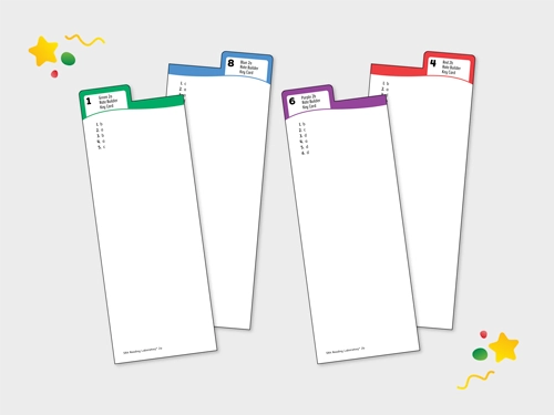 Rate Builder Key Cards: Two Rate Builder Key Cards.
