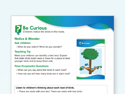 A Be Curious sense-making routine.